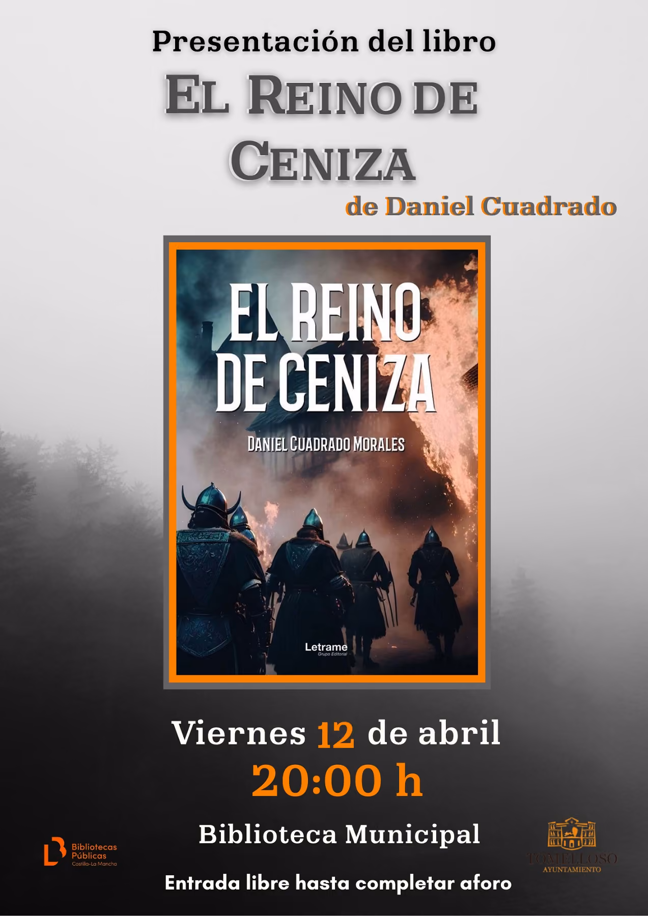 Cartel del acto de presentación del libro