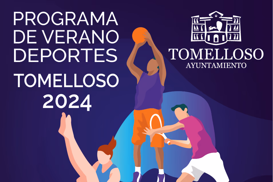 vista parcial del folleto con la oferta del programa deportivo