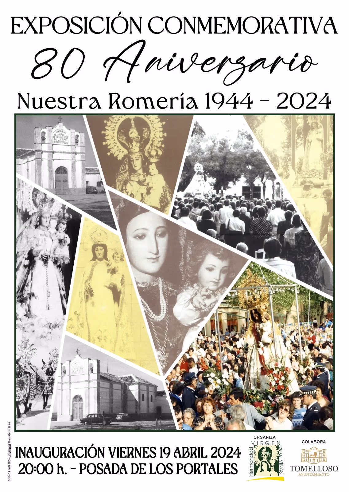 Cartel de la Exposición conmemorativa 80 Aniversario Romería 1944-2024