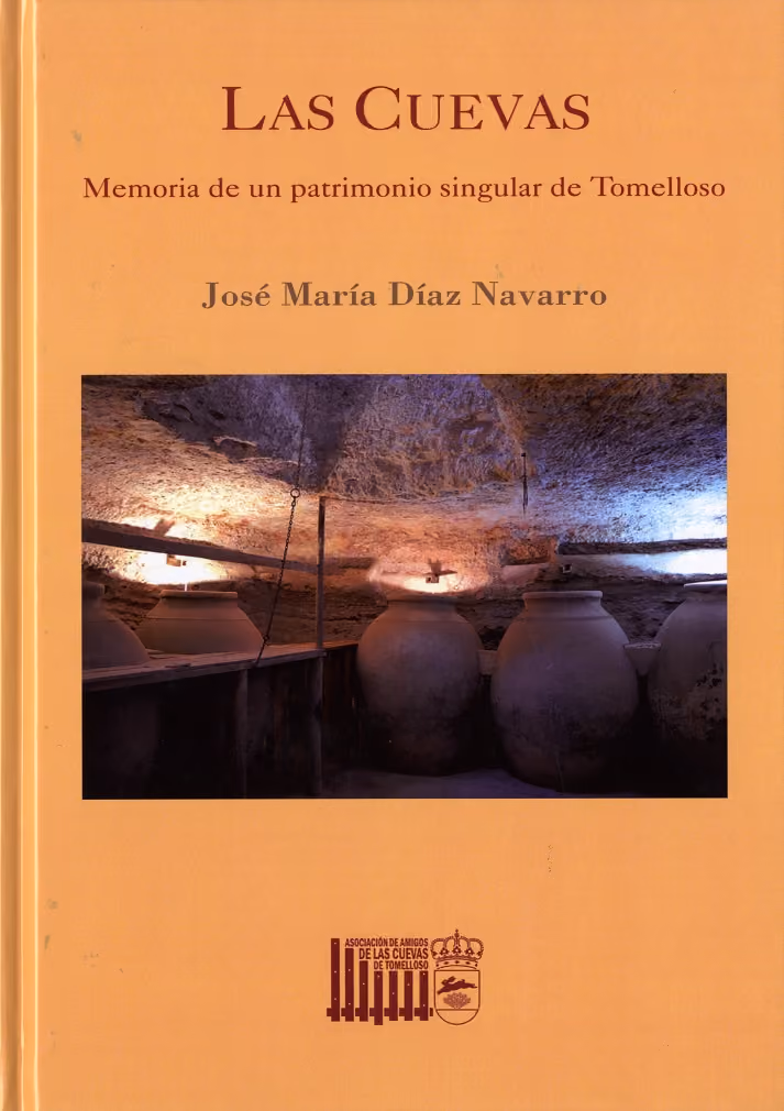 Portada de la monografía Las cuevas, memoria de un patrimonio singular de Tomelloso, de José María Díaz Navarro.