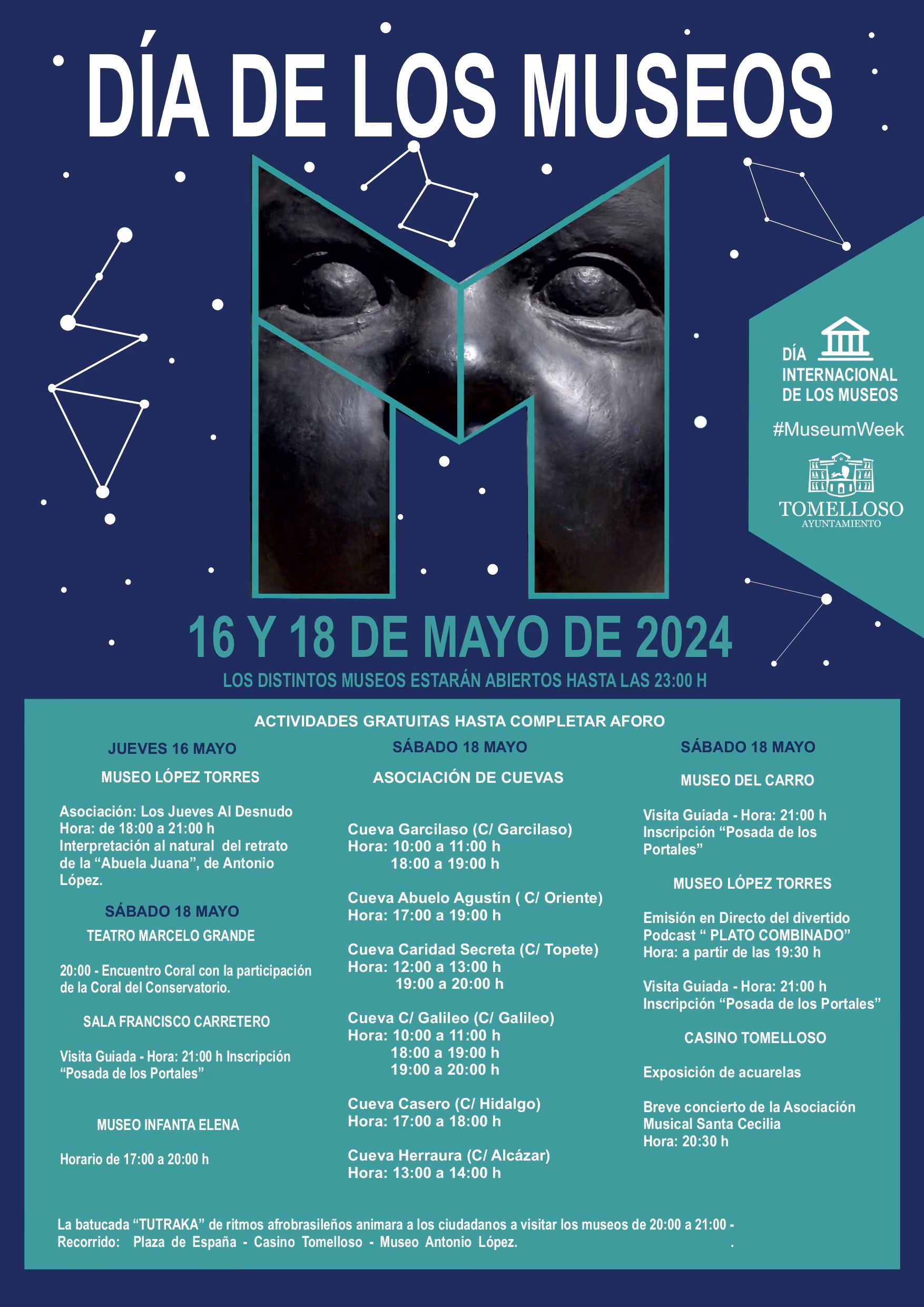 Organizado por el Departamento de Servicios Culturales del Ayuntamiento de Tomelloso.