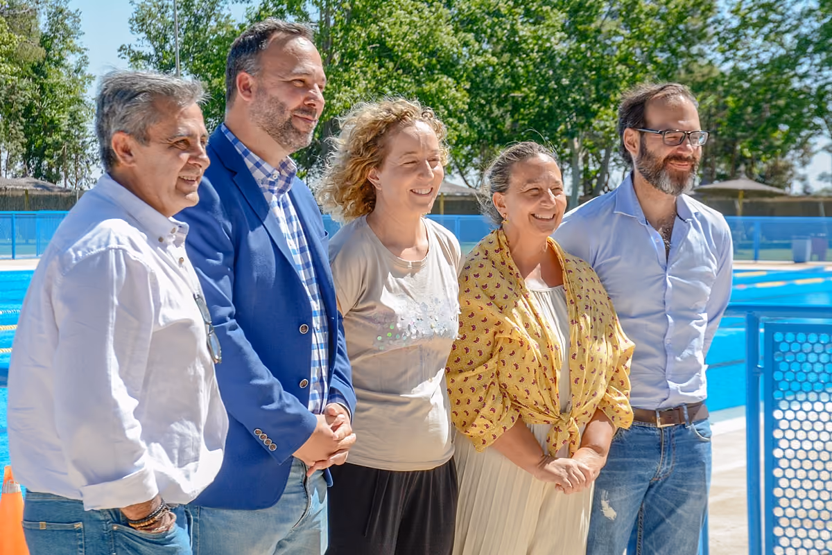 Acto de presentación de la competición en la piscina olímpica de la Ciudad Deportiva