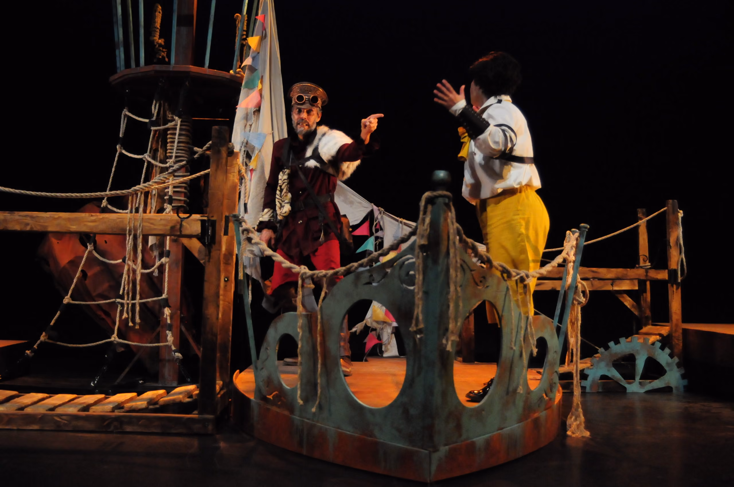 Escena de La accidentada fuga de Julio Verne