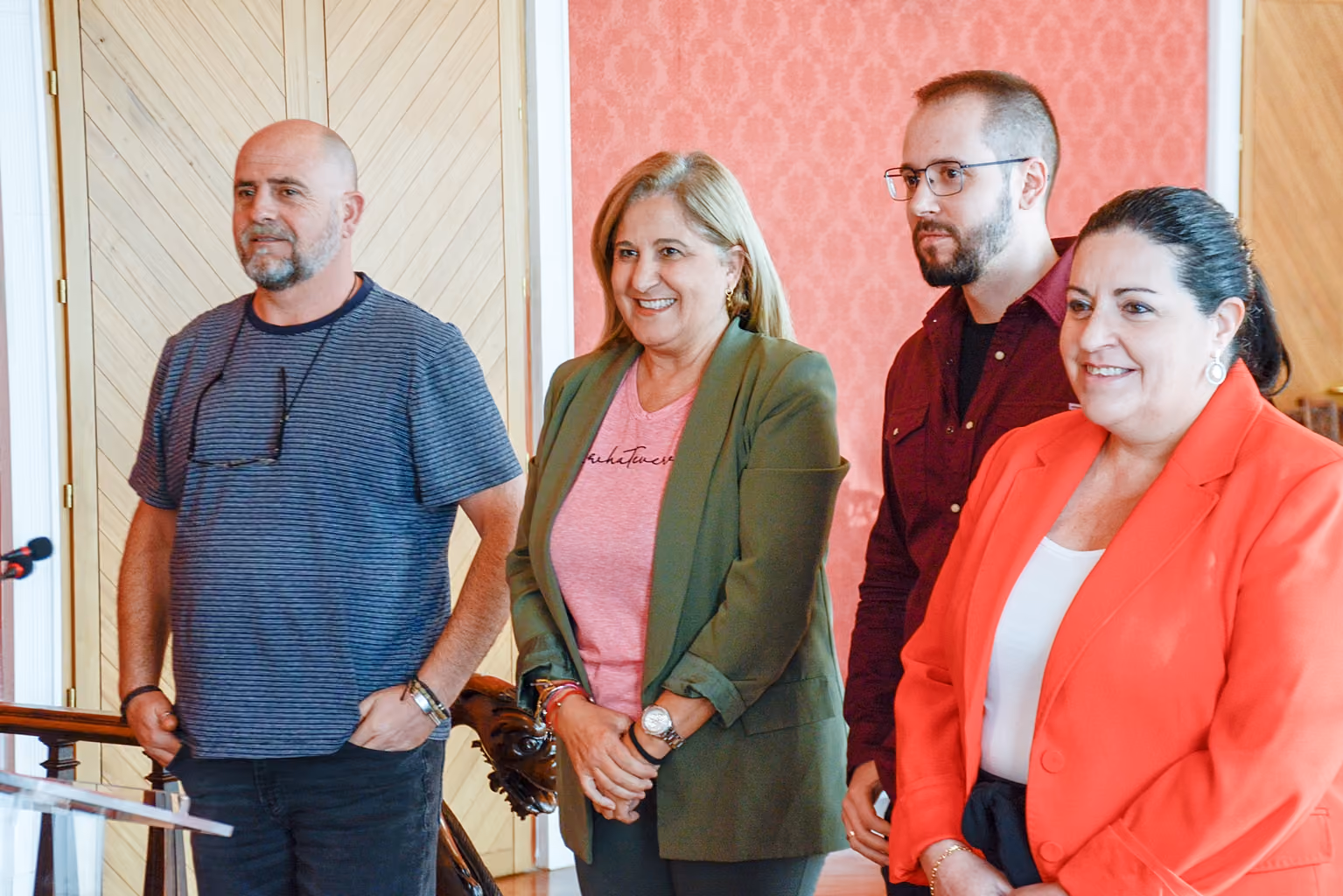 Eloísa Perales, Inés Losa, Sergio Ramírez y Lorenzo Castellanos, durante la presentación de los Paseos por el Cementerio