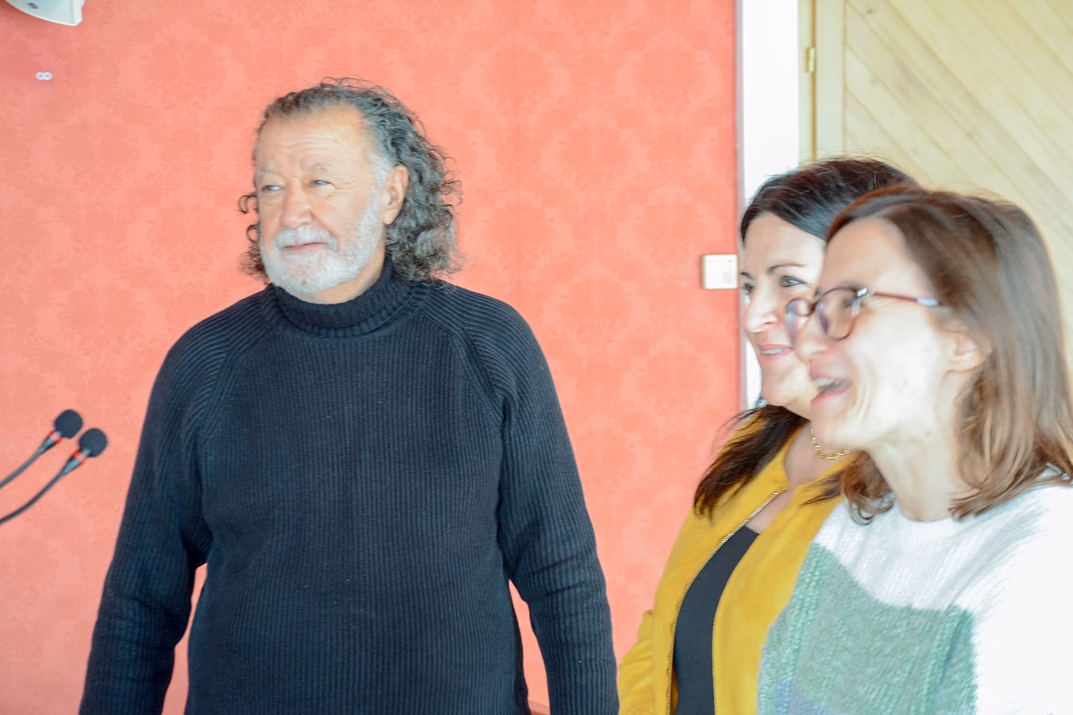 Dionisio Cañas, Inés Losa y Carmen María Labrador durante la presentación de las Jornadas