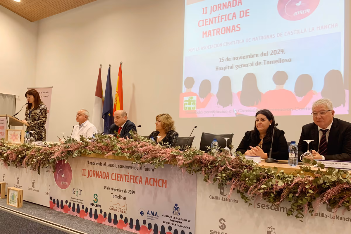 Inauguración de la I Jornada Científica de Matronas, en el Hospital General de Tomelloso