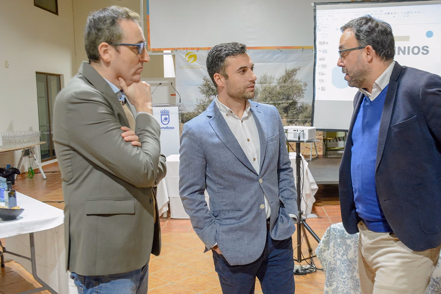 De izquierda a derecha, Antonio Calvo, Sergio Blanco y Javier Navarro.