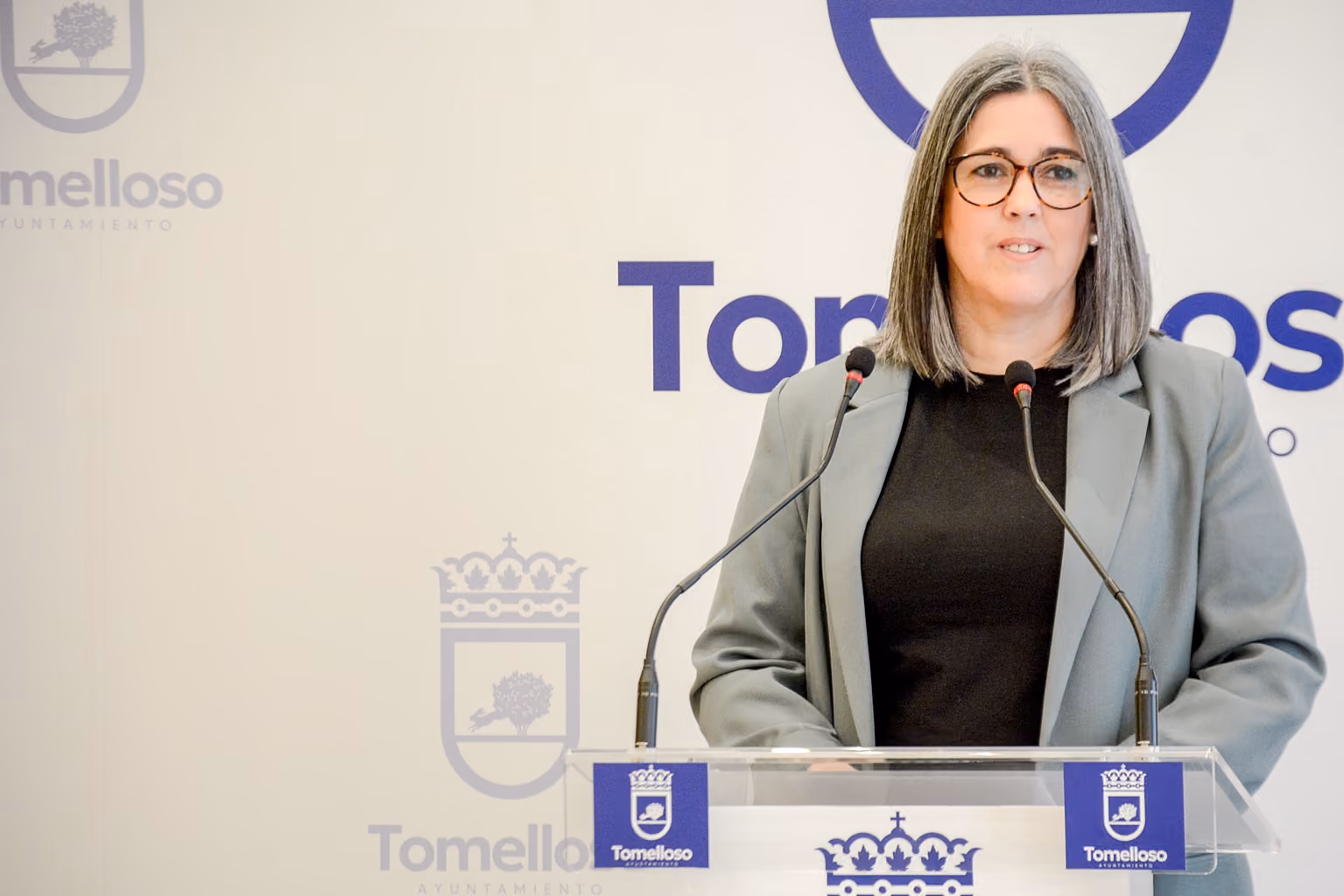 Elena Villahermosa durante le realzación del balance de sus áreas en 2024