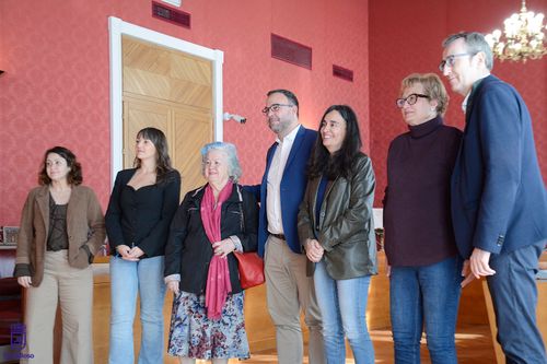 Participantes en la lectura del manifiesto.