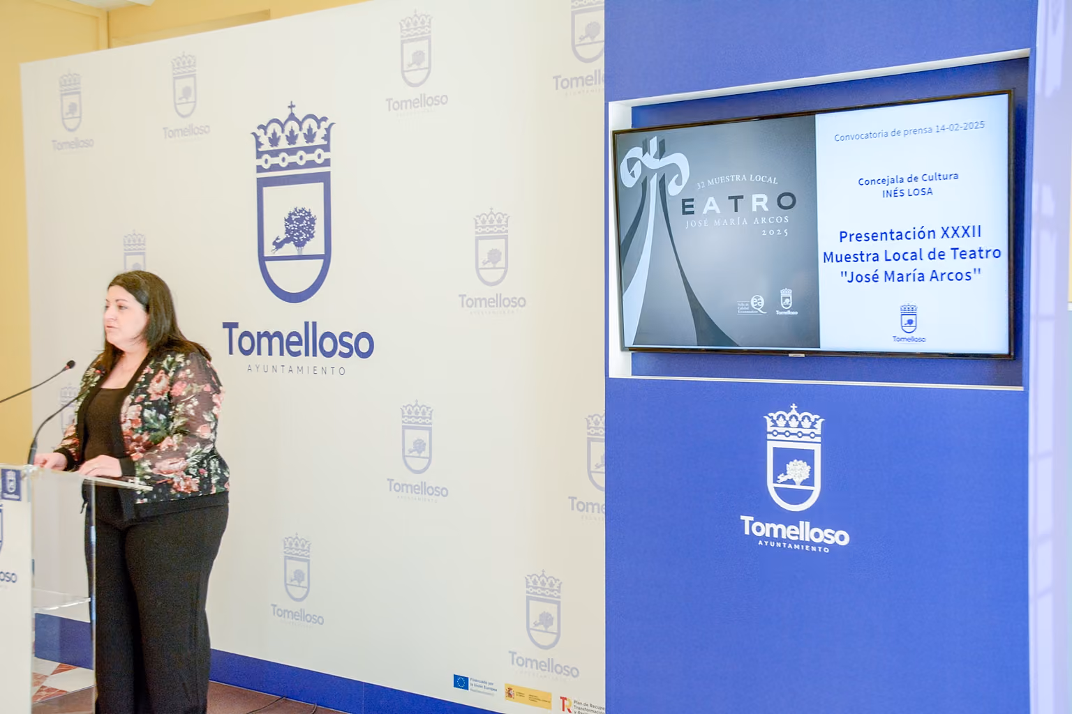 Inés Losa, durante la presentación de la Muestra Local de Teatro 2025