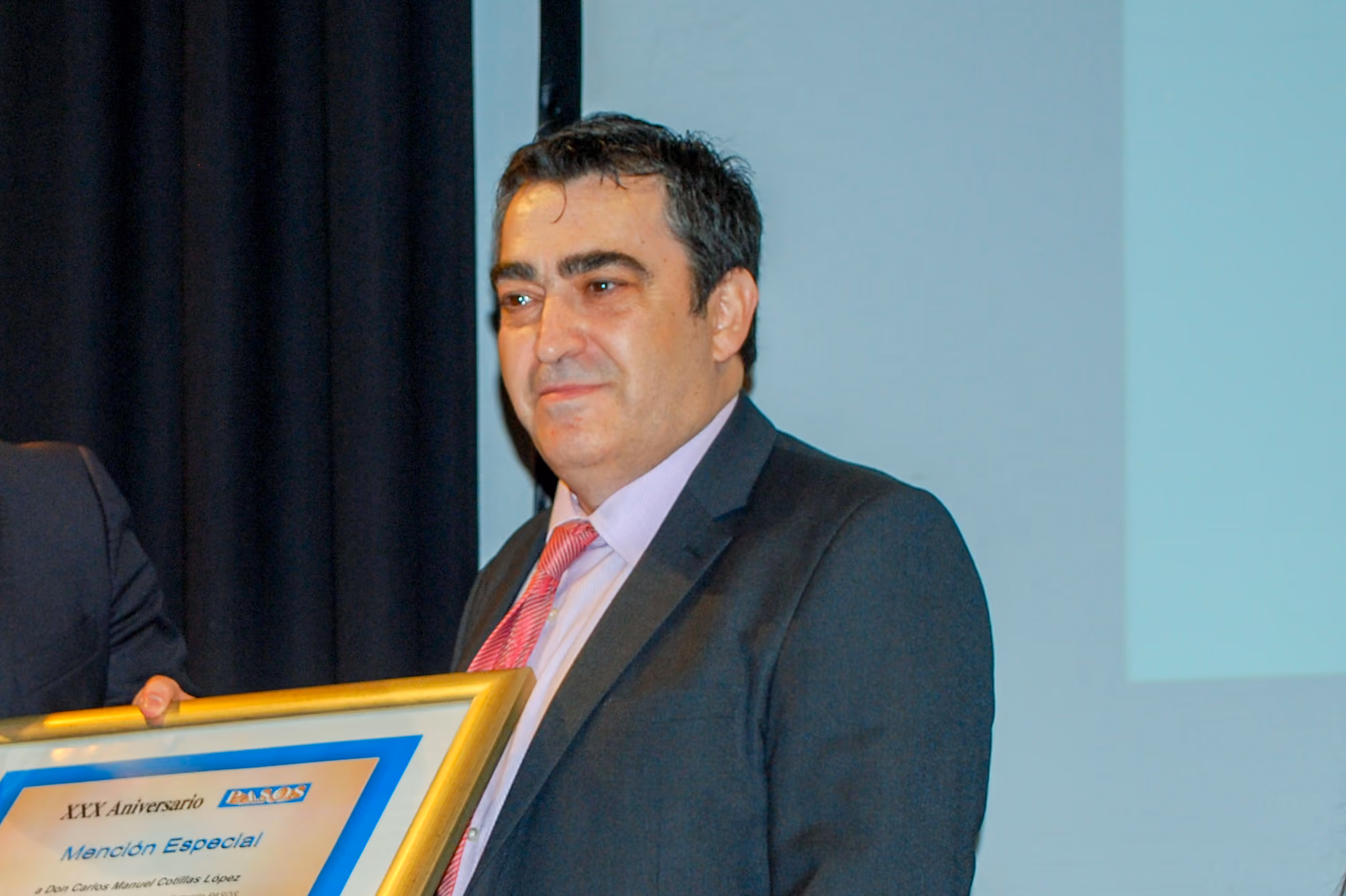 Pablo Ortiz, durante la entrega de sus premios "Populares" en la edición del 2012