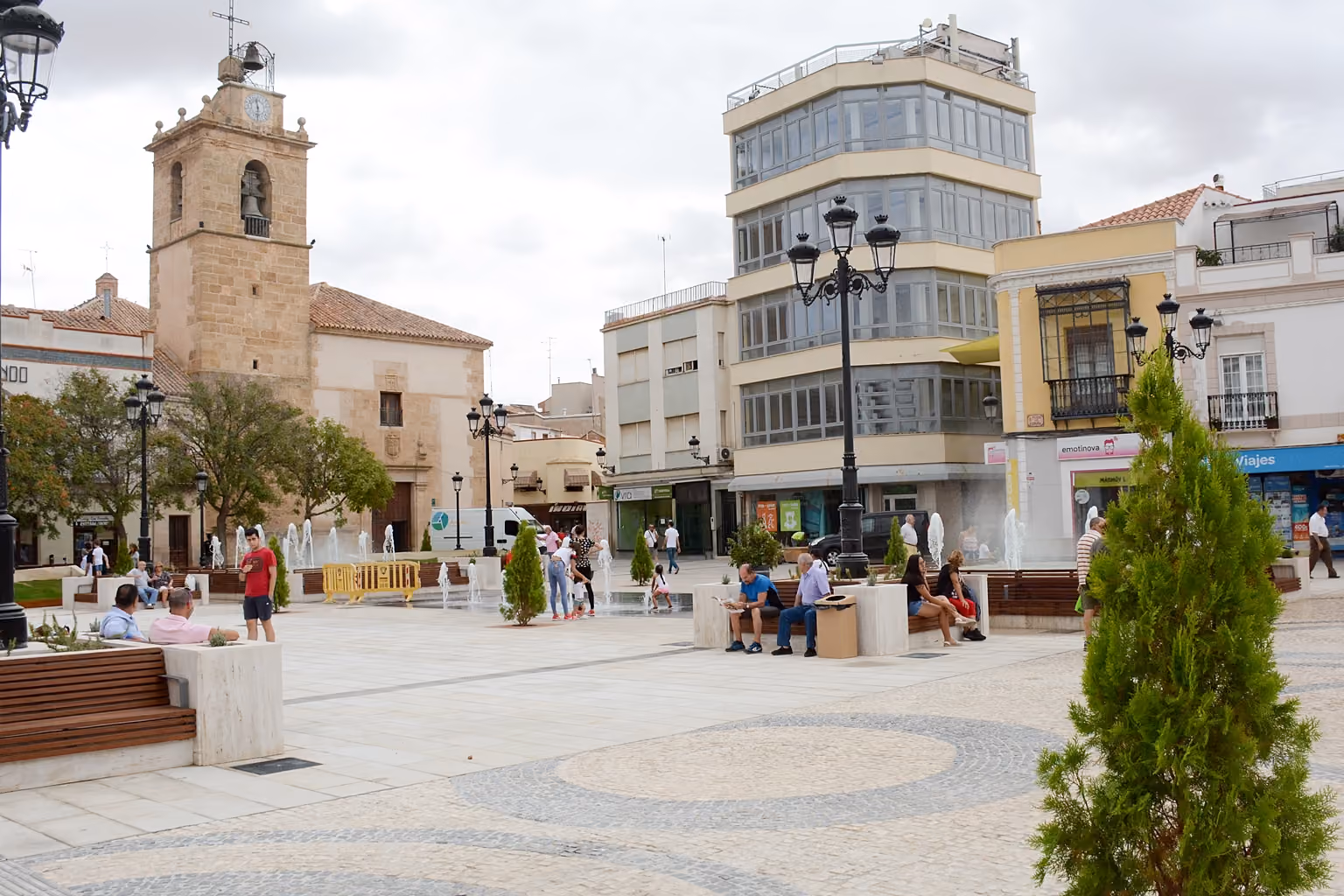 Vista general de la plaza de España