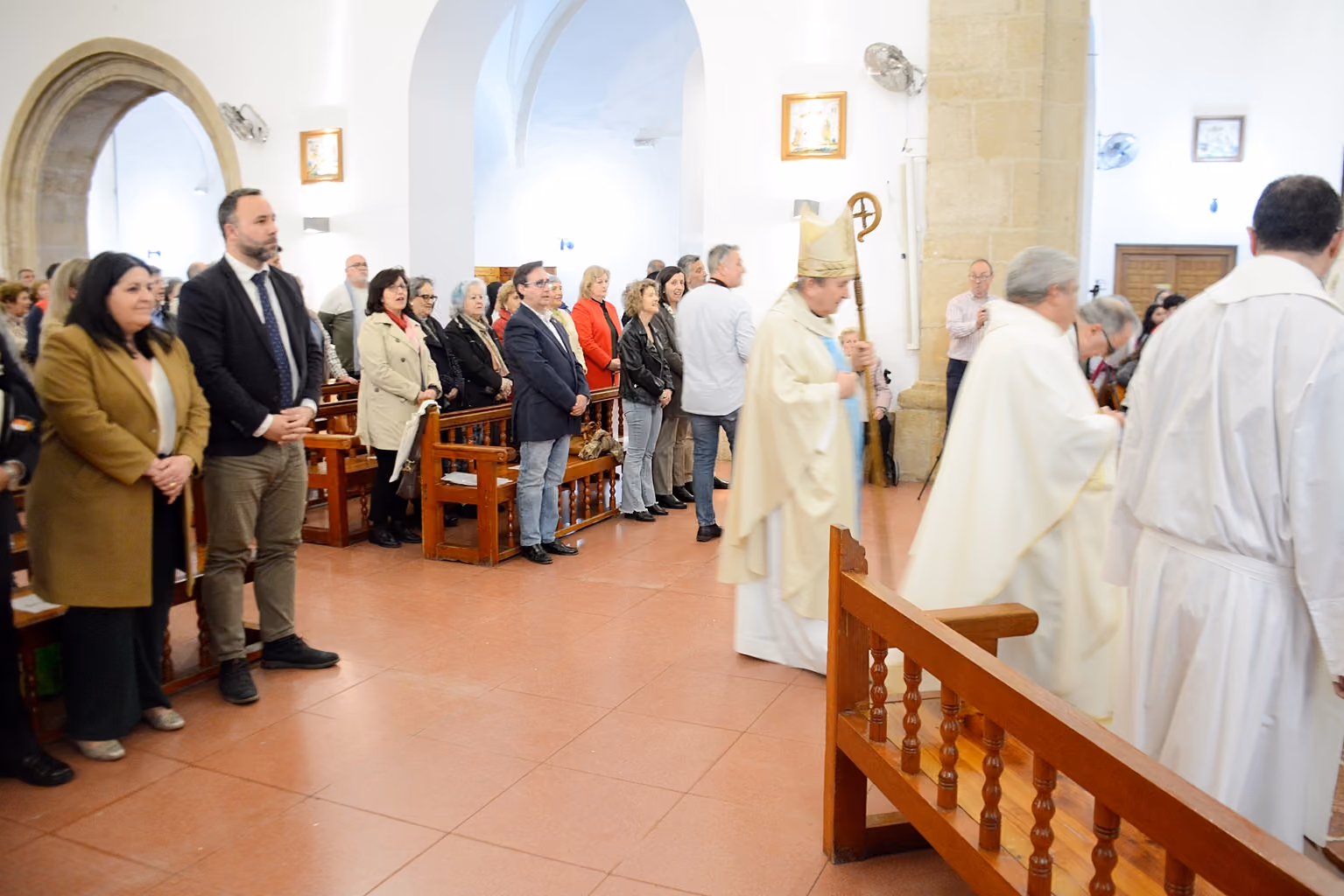 Imagen del inicio de la función religiosa celebrada por el 450 Aniversario de la parroquia