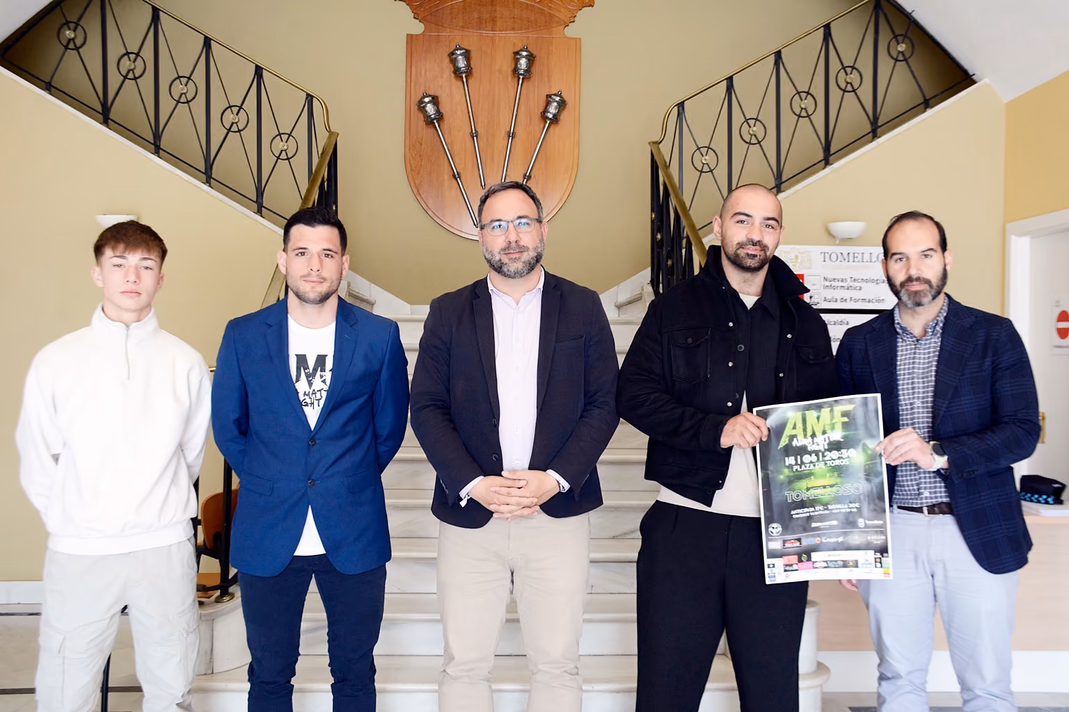 El programa de esta velada ha sido presentada al alcalde y al concejal de Deporte