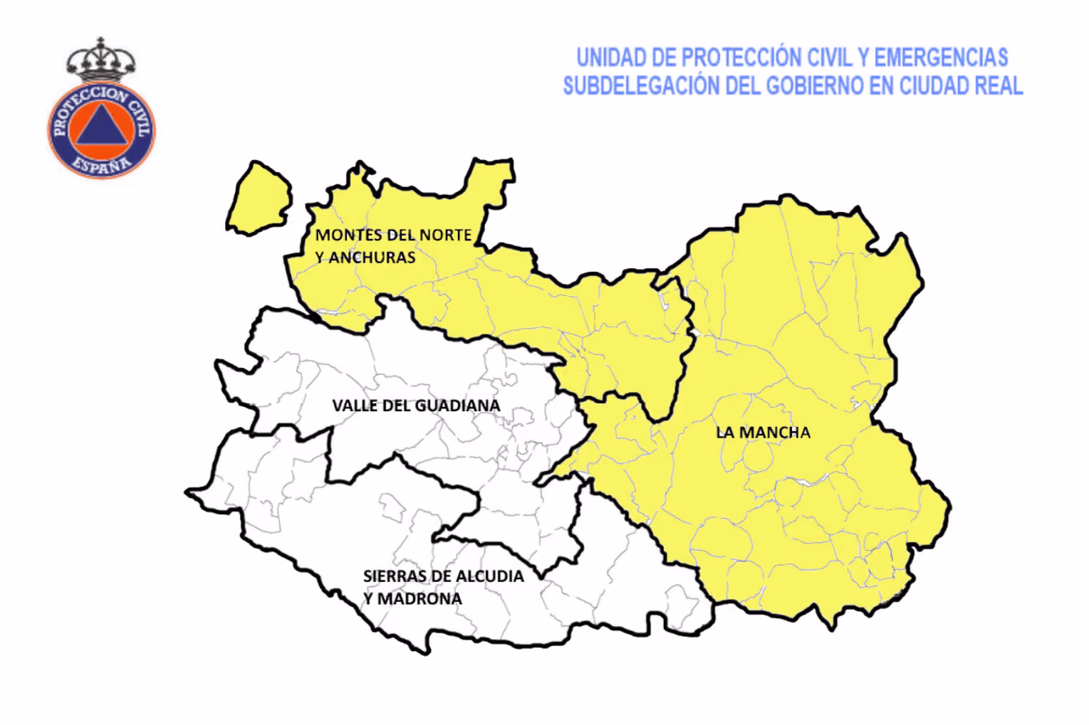 Mapa de Protección Civil para hoy miércoles