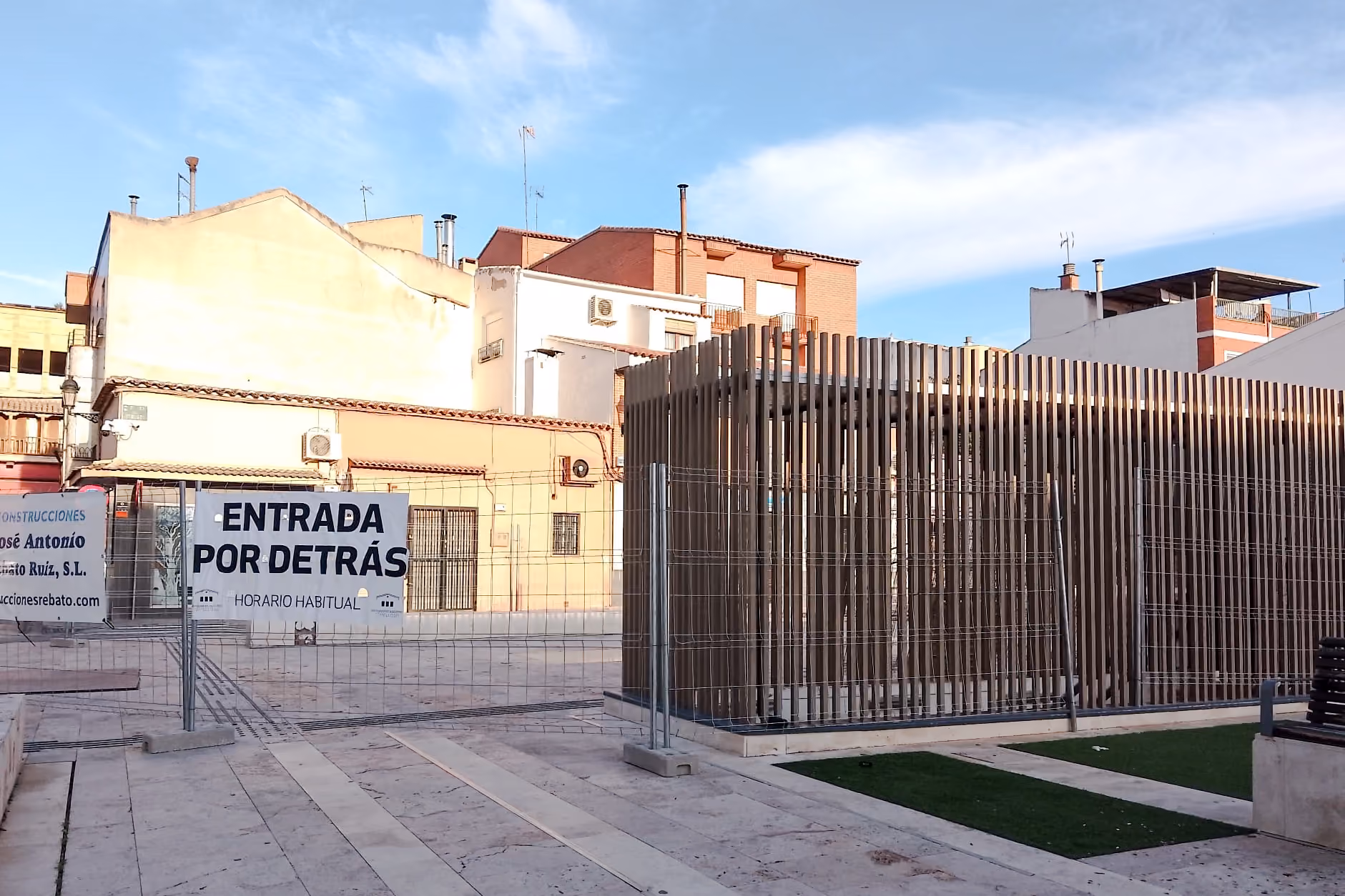 Vista parcial de la plaza del Mercado en la actualidad