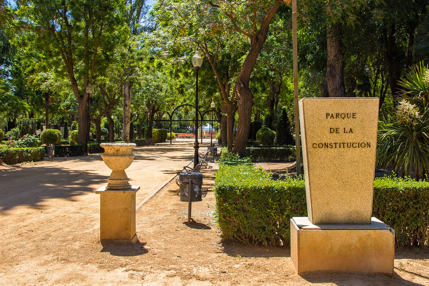Imagen del parque de la Constitución