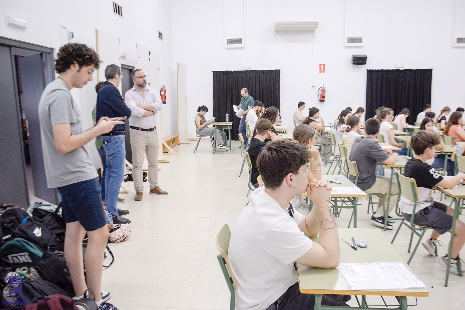 Vista parcial de una de las aulas del IES Eladio Cabañero que acoge la PAU
