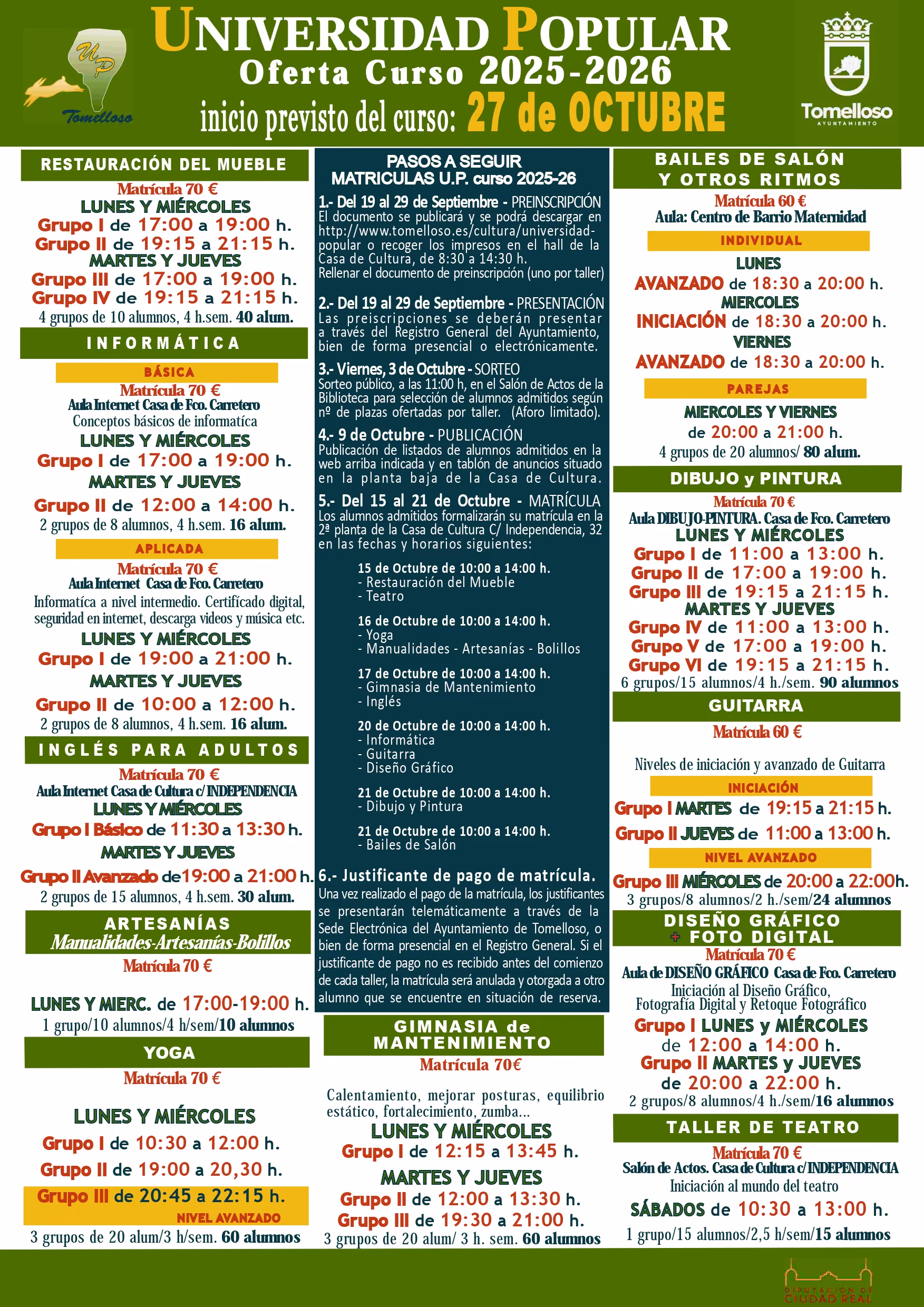 Cursos Universidad Popular