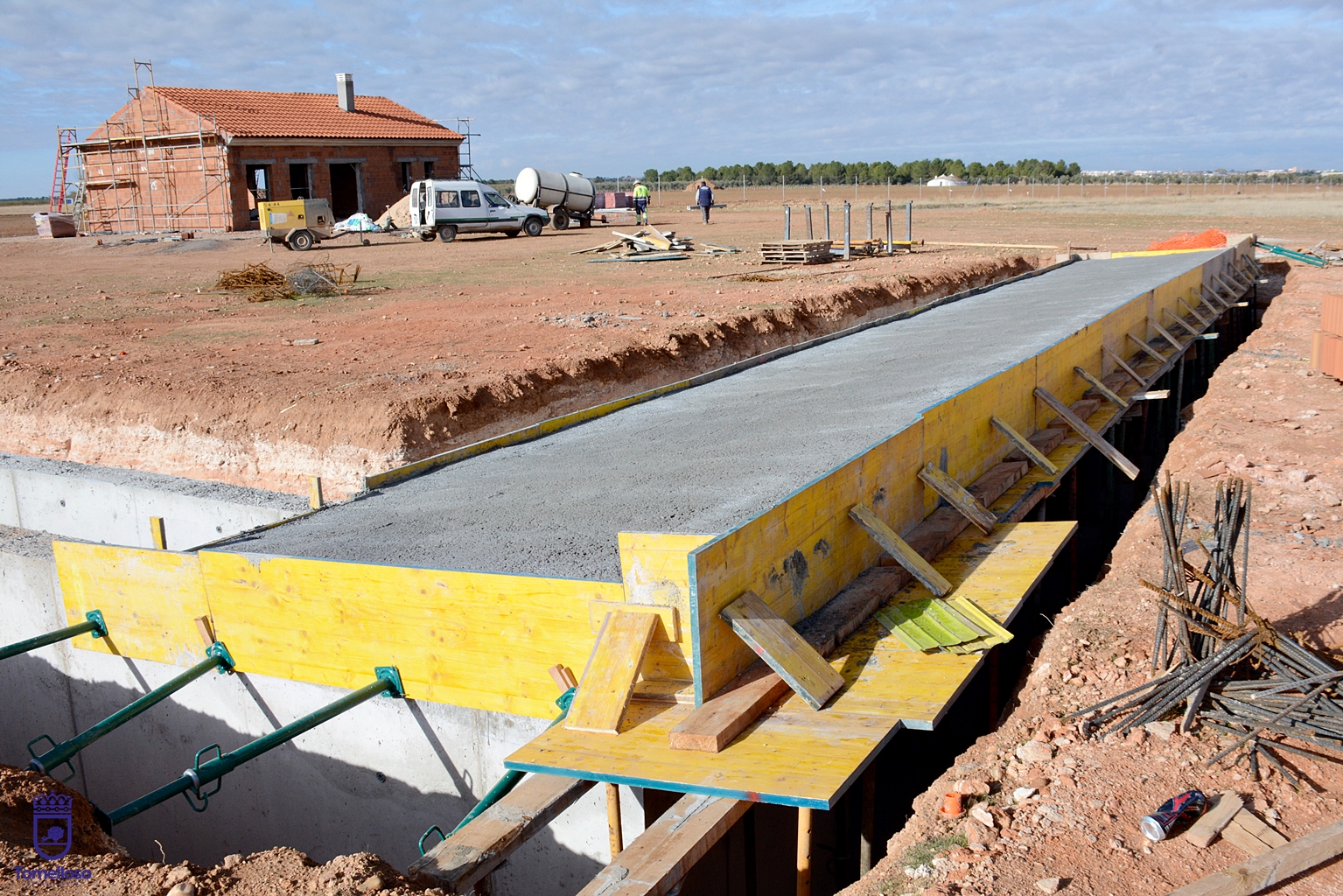Visita a las obras del campo de tiro
