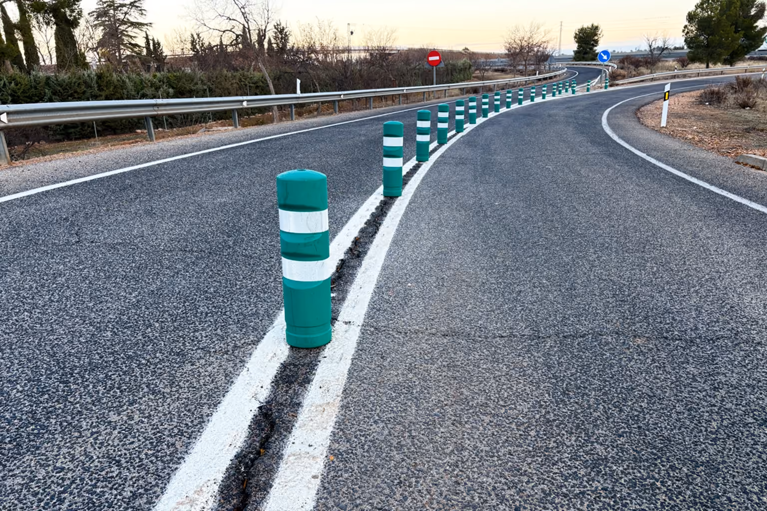Zona del enlace de la A-43 objeto de mejora
