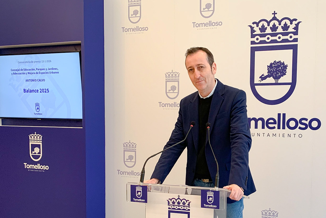 Antonio Calvo, concejal de Educación, Parques y Jardines y Adecuación y Mejora de Espacios Urbanos