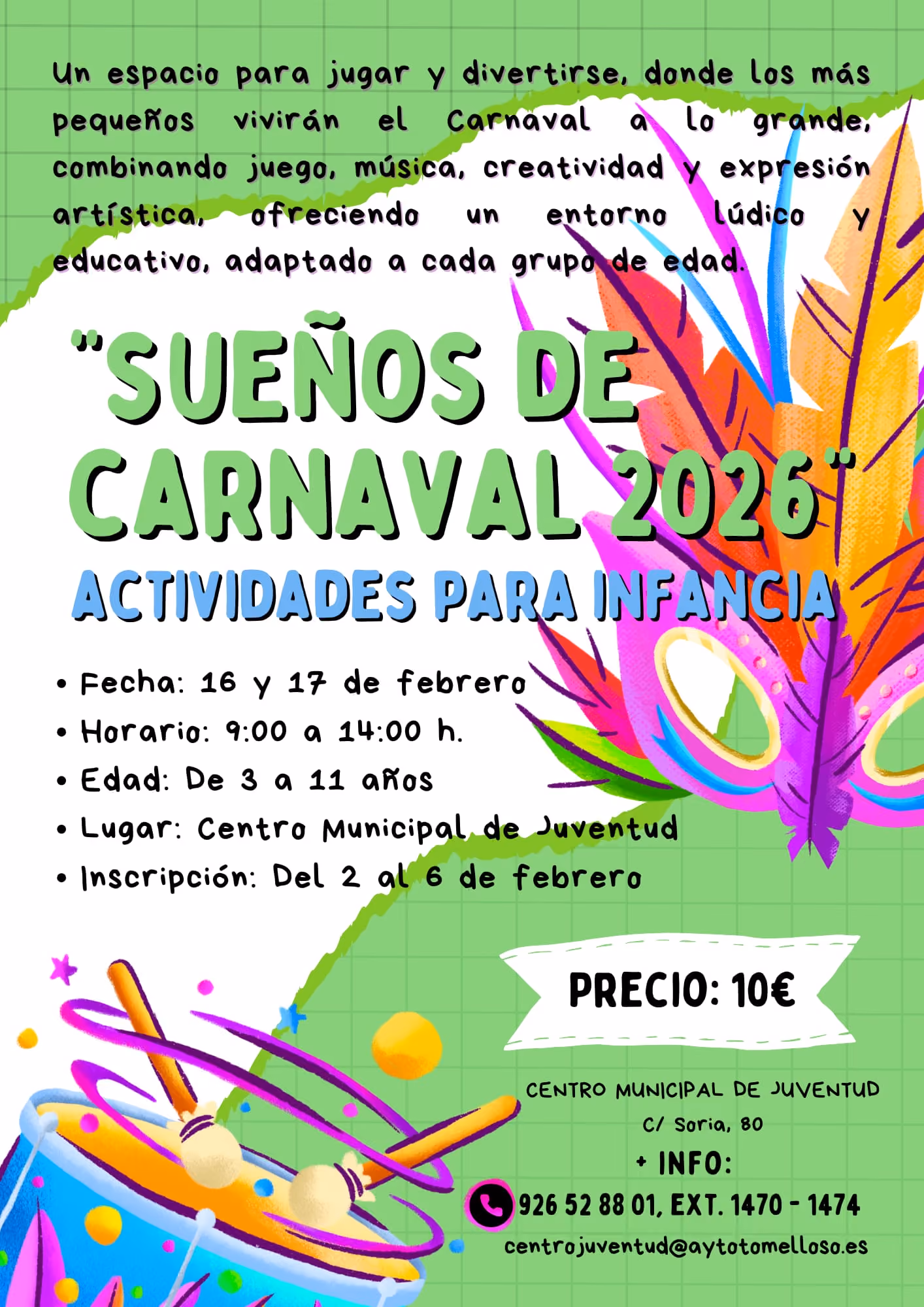 Cartel Sueños de Carnaval