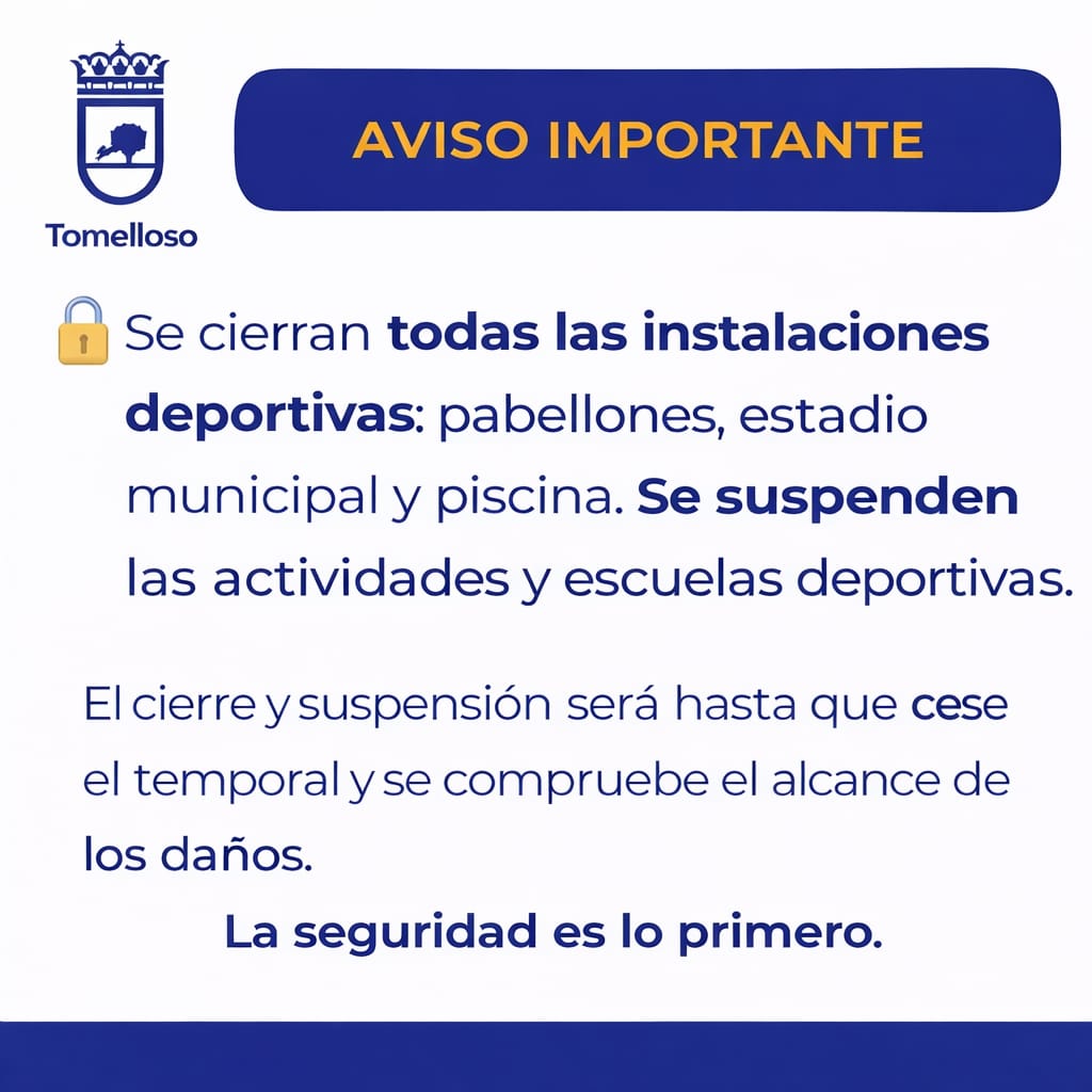Cartel de alerta por viento
