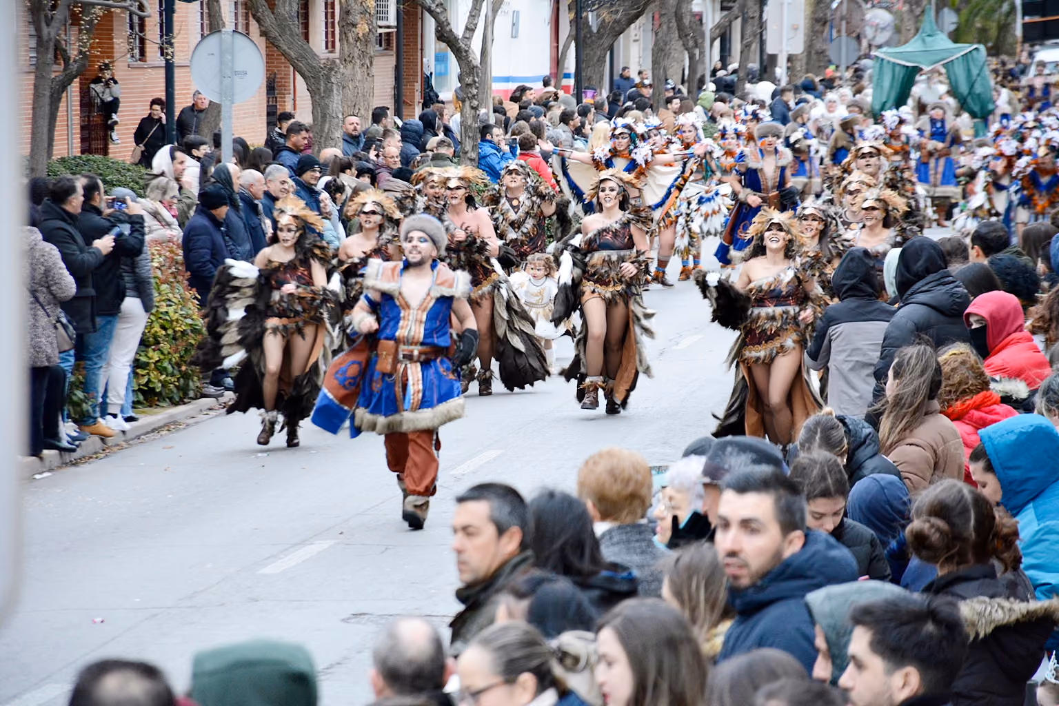 Foto de archivo del desfile Nacional de Carrozas y Comparsas