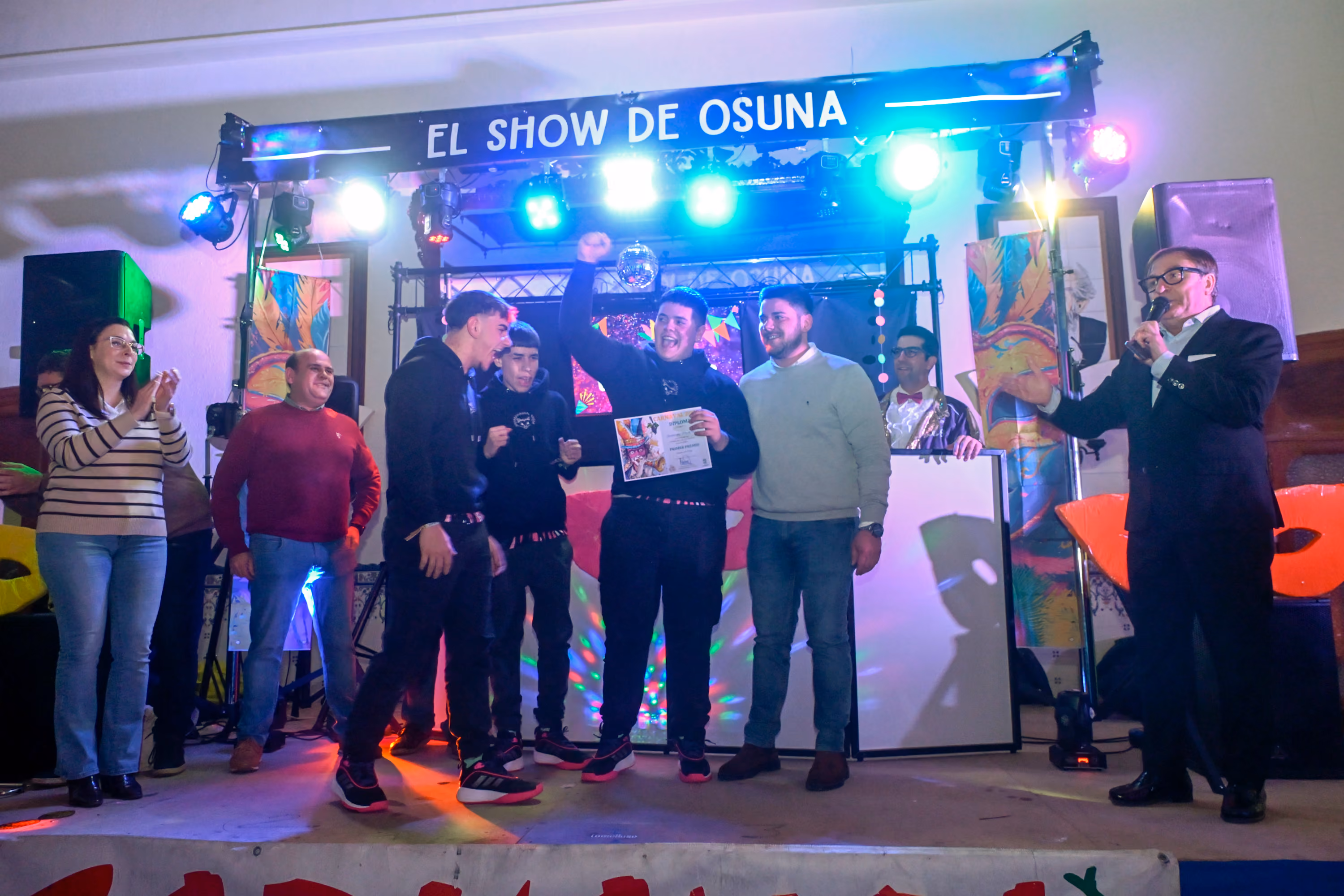 Entrega de premios a los ganadores del concurso