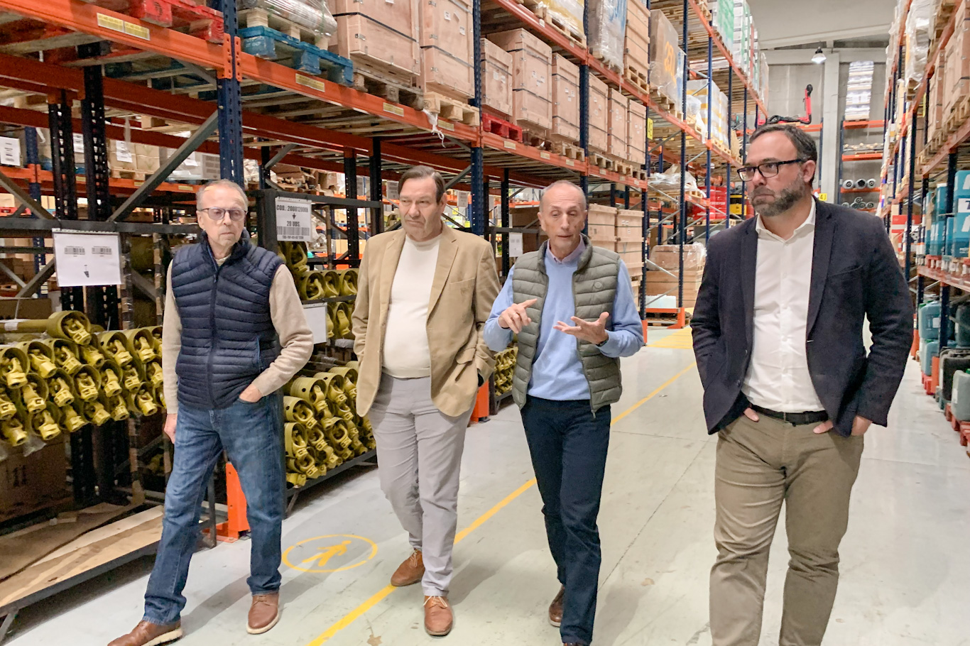 Visita del alcalde y el concejal de Agricultura