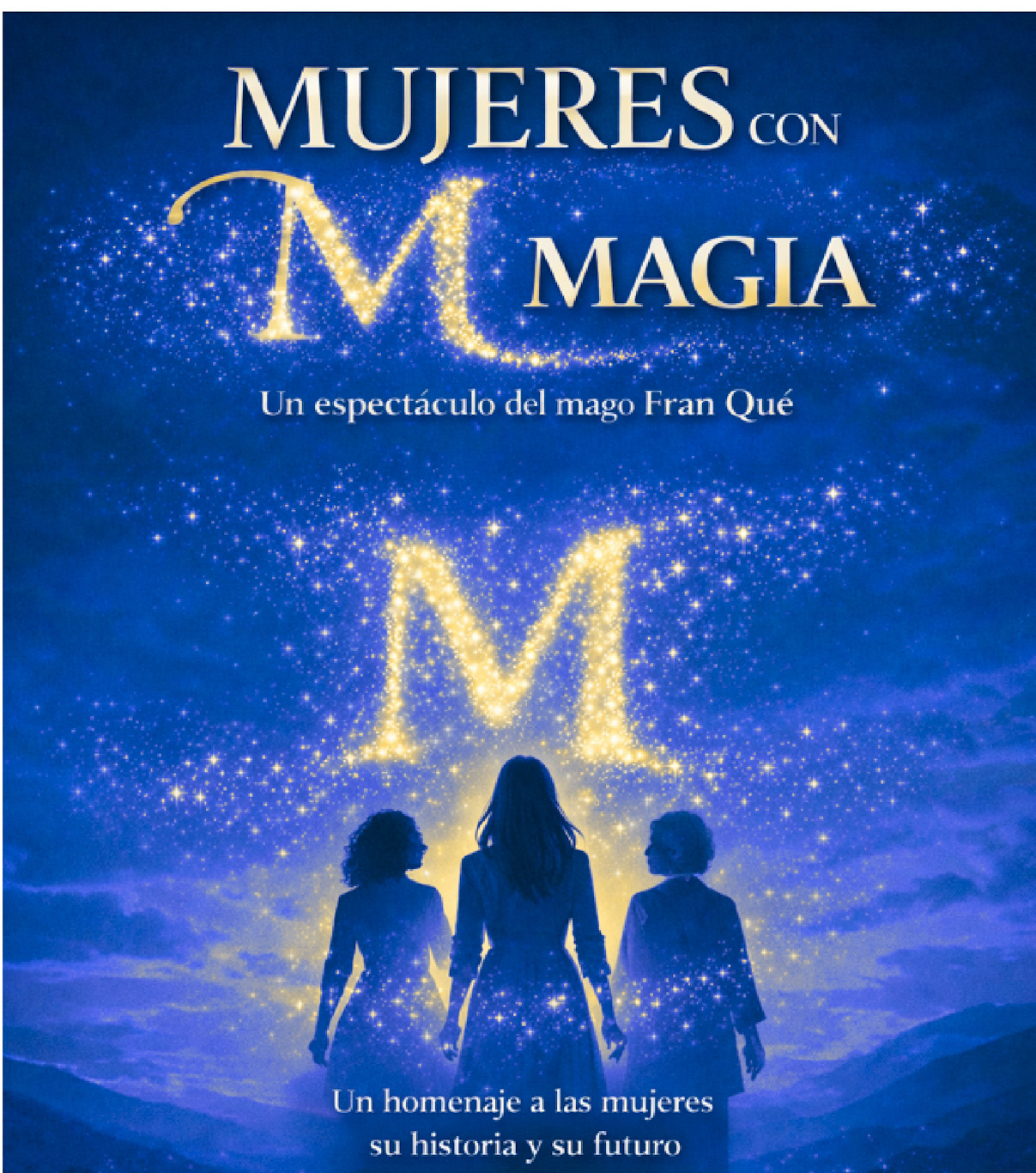 Cartel de espectáculo Con M de Magia