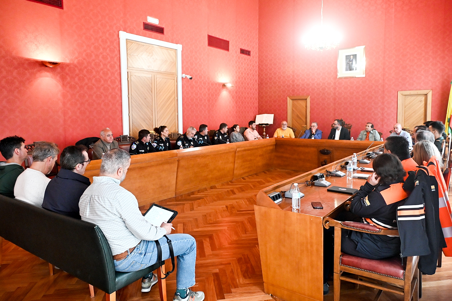 La Junta Local de Seguridad de Romería se celebró en el Salón de Plenos