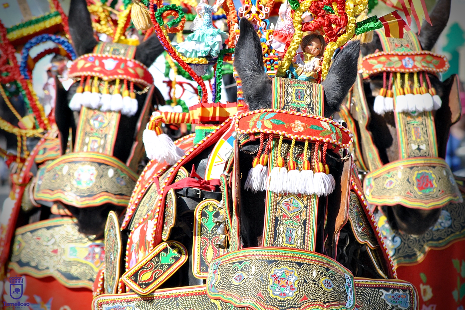 Reata participante en la Romería de Tomelloso