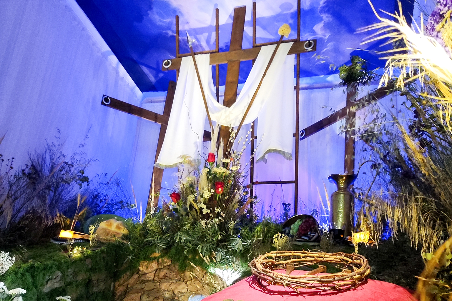 Vista parcial de una de las cruces presentadas al concurso