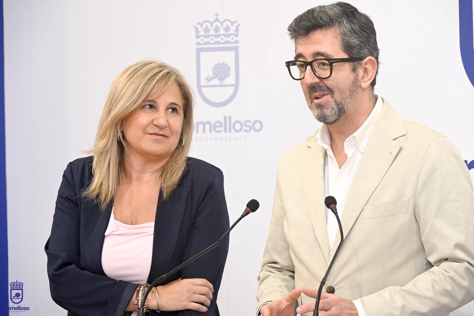 Eloísa Perales y Joaquín Parra durante la presentación de la jornada