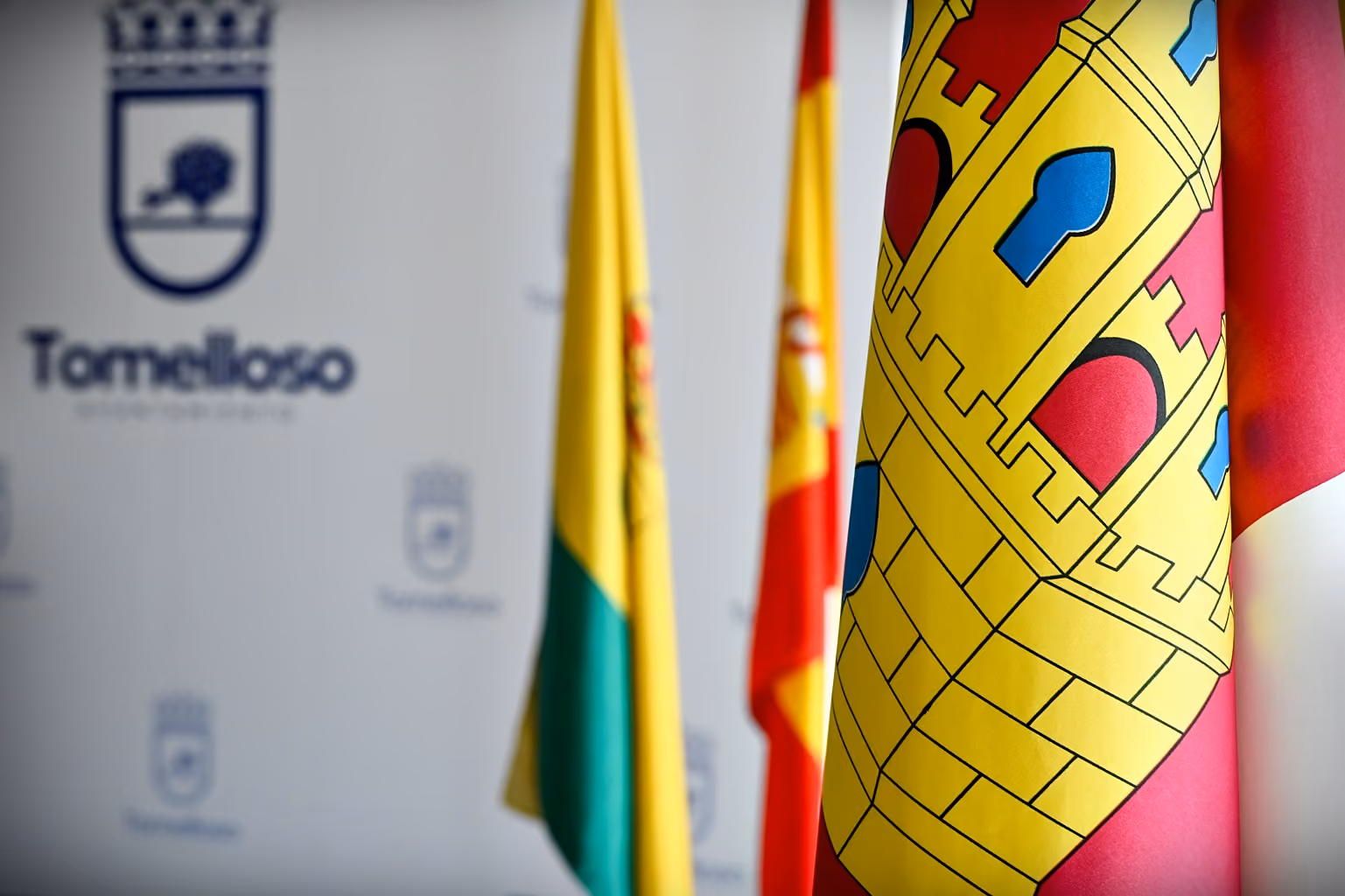 Imagen con la bandera de Castilla La Mancha