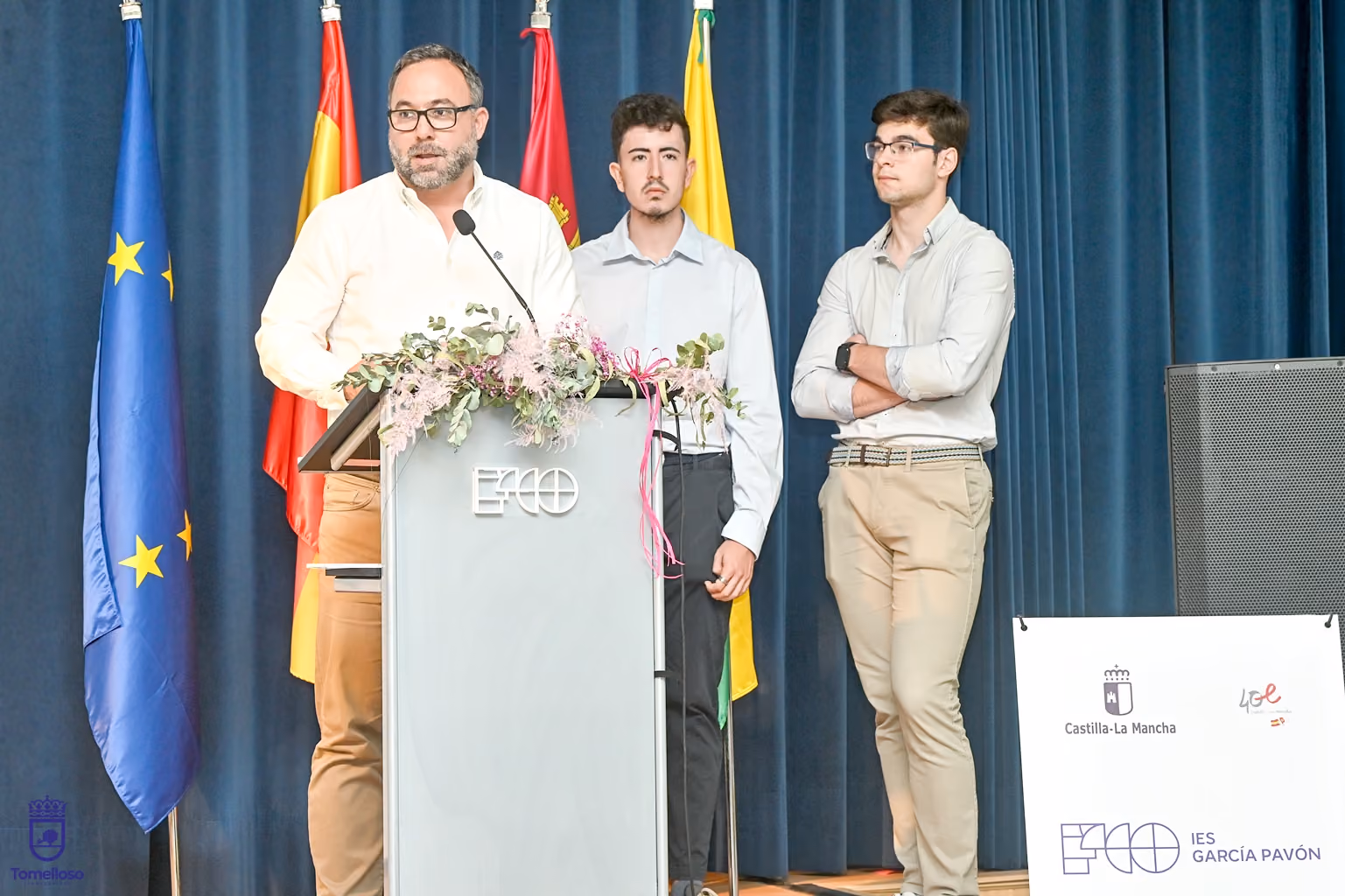 Intervención del alcalde, Javier Navarro, en la clausura de curso de la Escuela Mentora del IES García Pavón