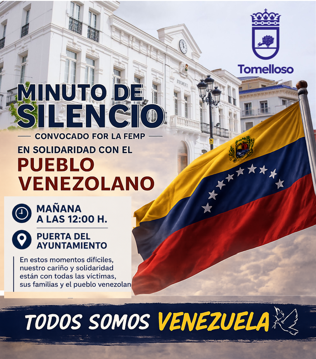 Minuto de silencio por Venezuela