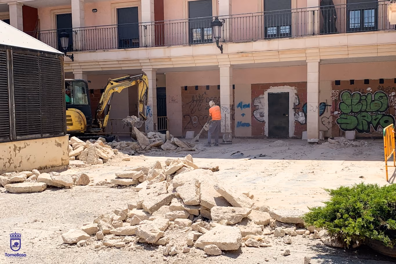 Obras calle Juan Pablo II