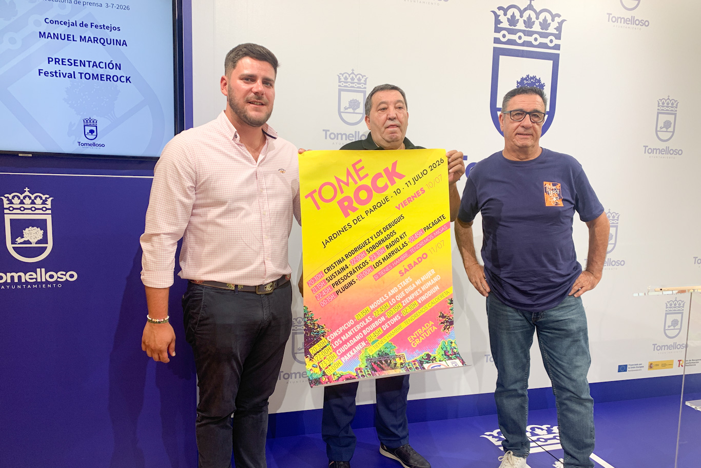Presentación de TOMEROCK con el cartel
