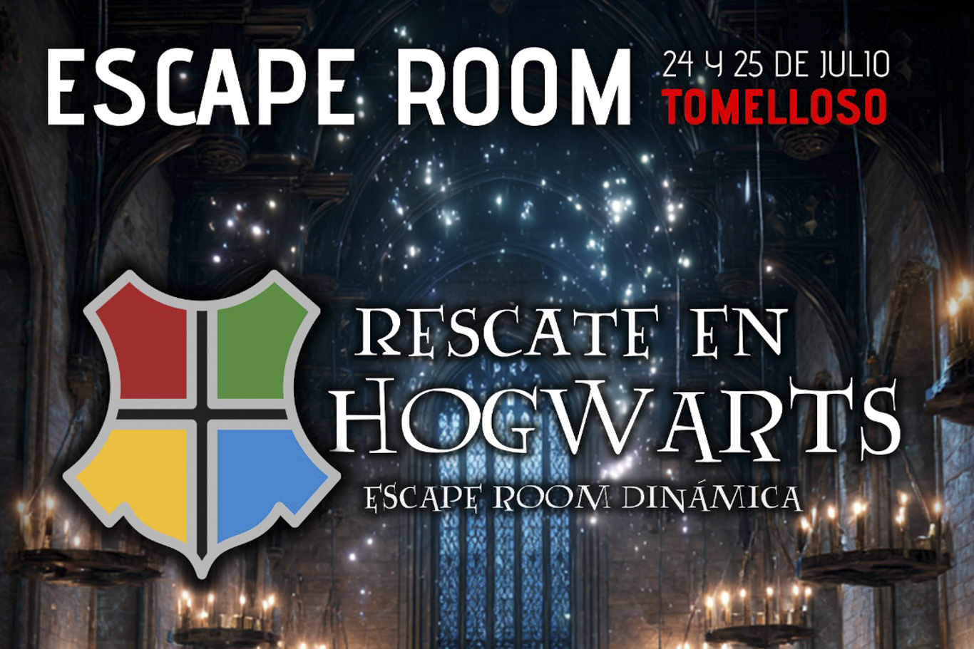 Cartel Scape Room "Rescate en Hogwarts"