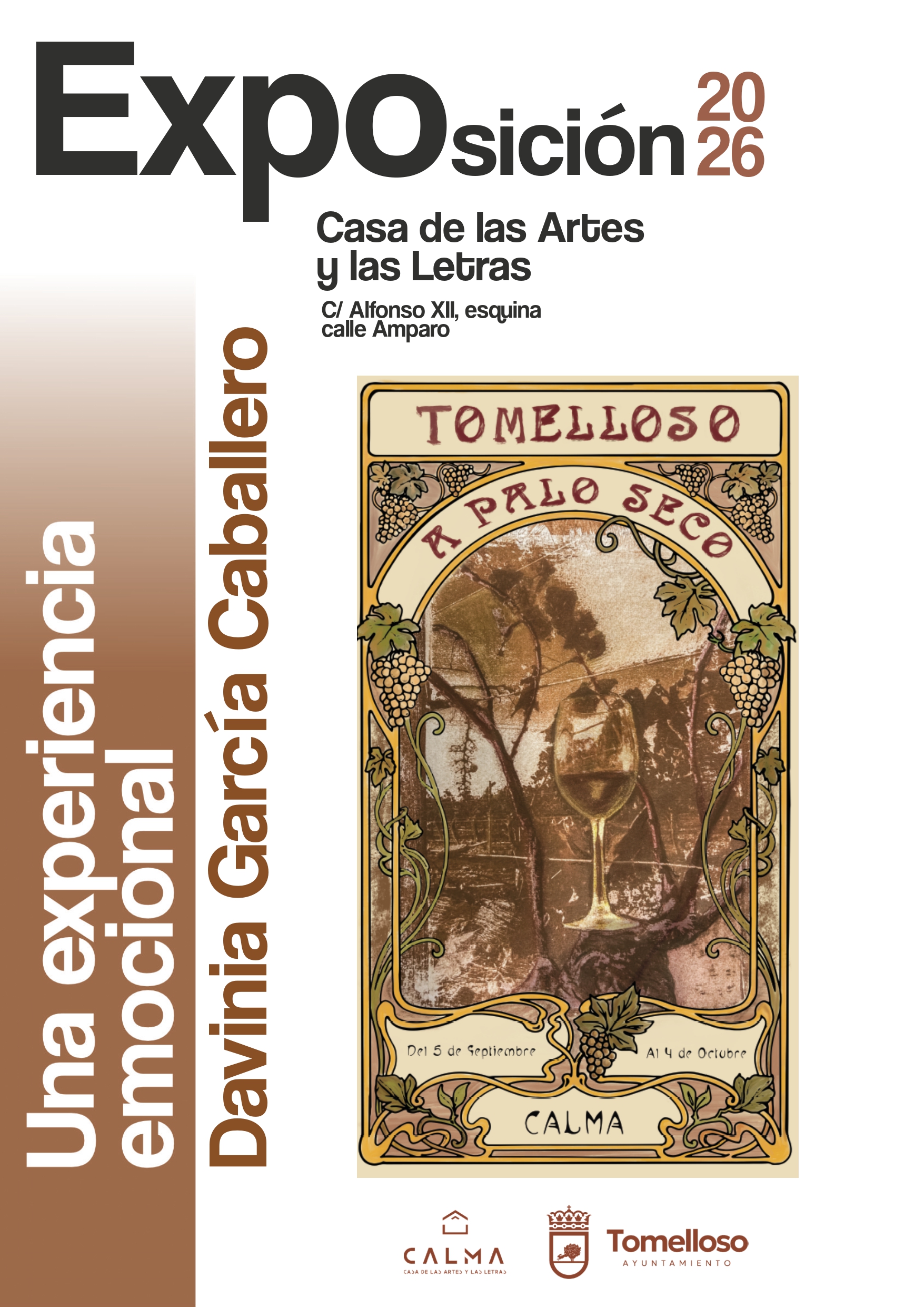 Cartel exposición Davinia García Caballero "A Palo Seco"
