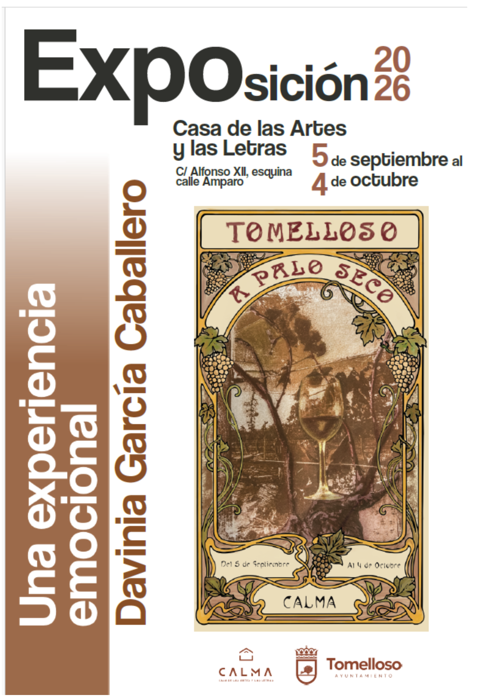 Cartel exposición Davinia García Caballero "A Palo Seco"