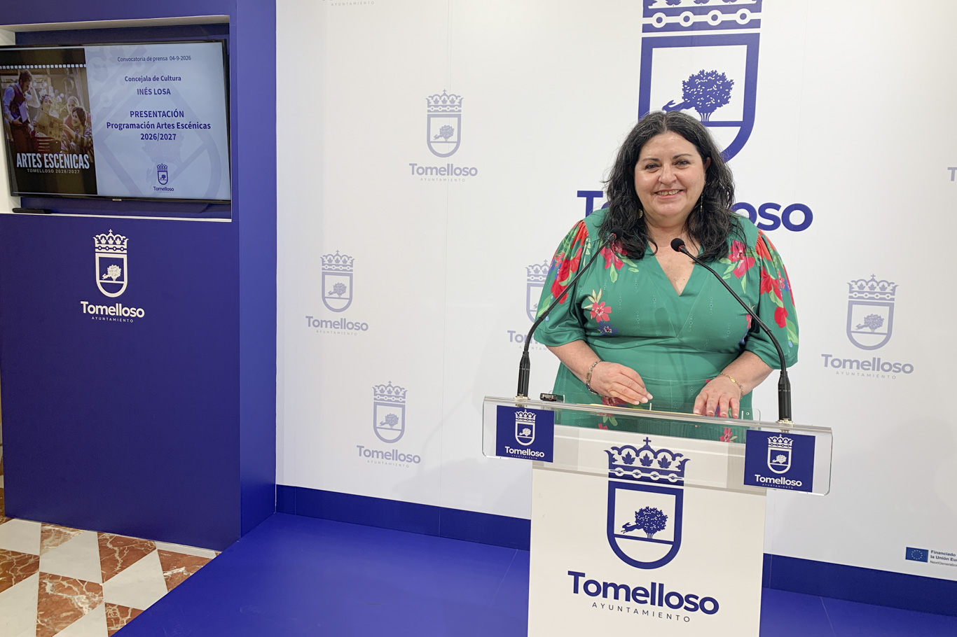 Inés Losa en la presentación de la programación de Artes Escéncias 2026/2027