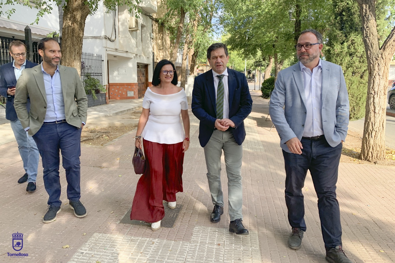 Visita de Javier Navarro y Miguel Ángel Valverde a Avenida Alcalde Javier de Castro Lozano