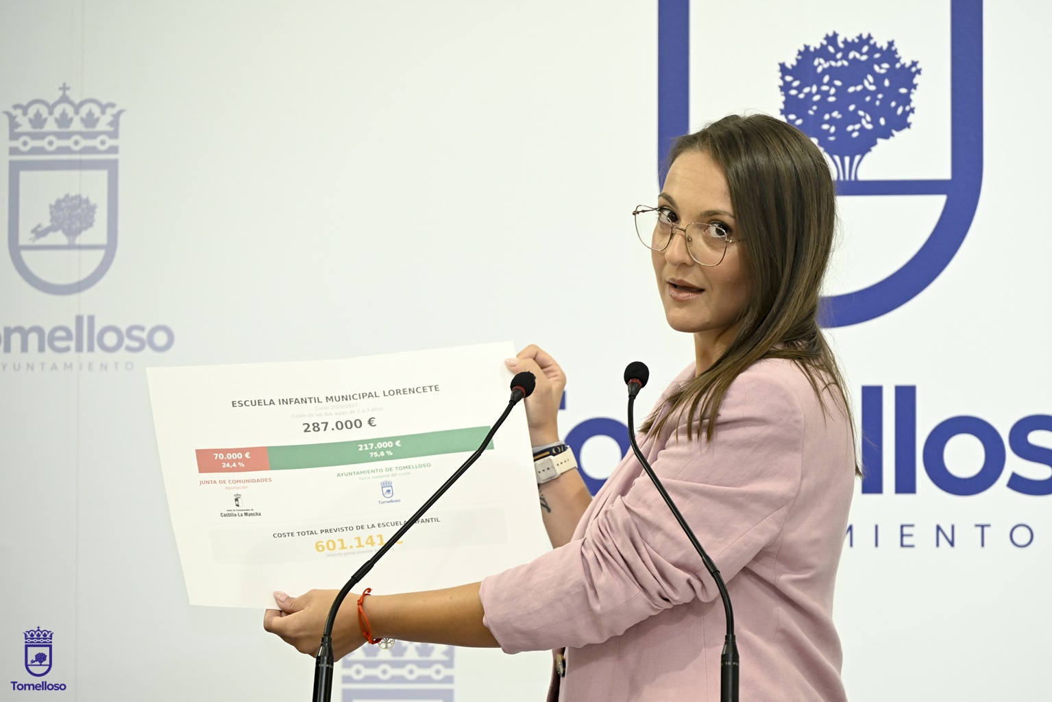 Rocío Valentín durante el encuentro con los medios de este viernes