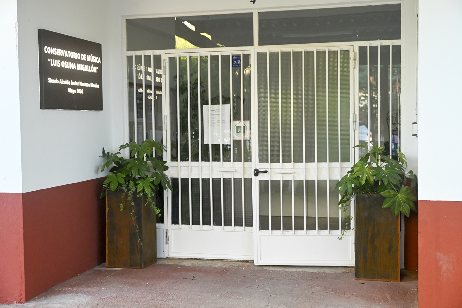Entrada principal al Conservartorio de Música