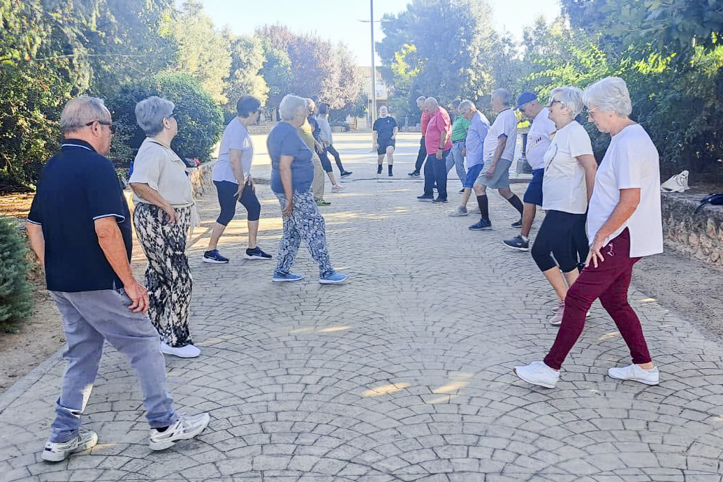 Una de las actividades en el parque La Paz dentro del taller "Parque a parque"