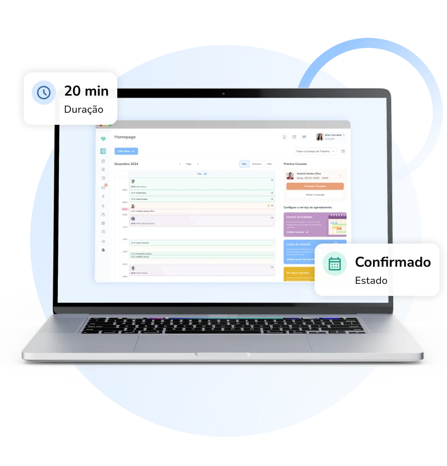 Calendar and scheduling in Nutrium software.